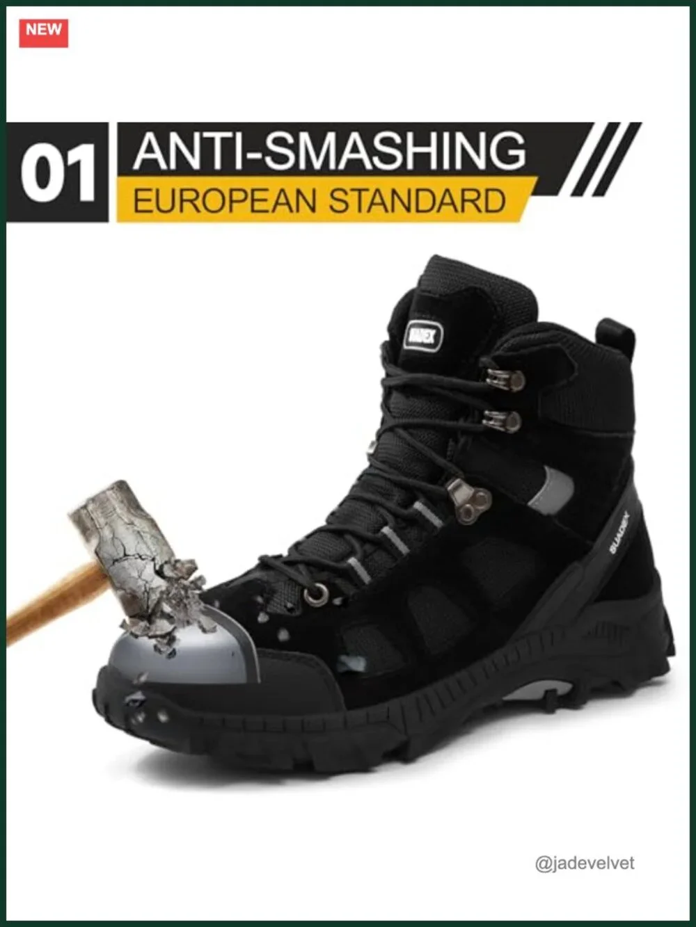 Steel Toe Work Boots Non Slip Safety Construction Indestructible Puncture Proof
